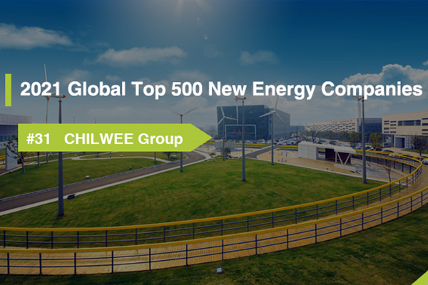 Il Gruppo Chilwee si è classificato di nuovo nella lista delle 500 migliori nuove società energetiche al mondo